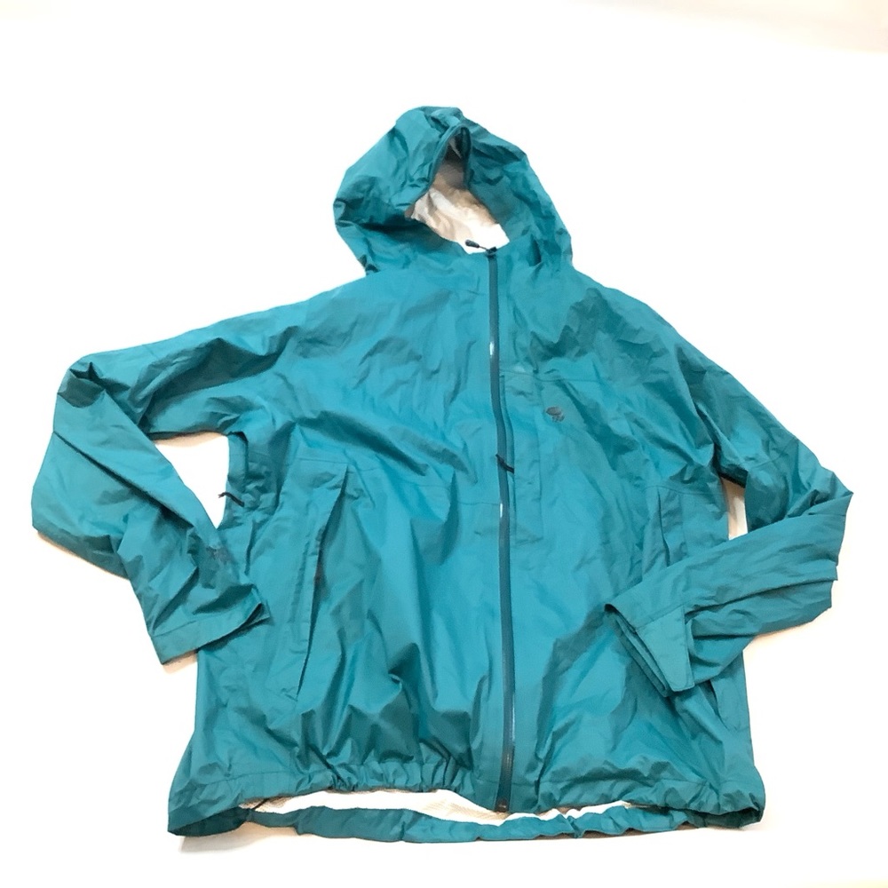 Mountain Hardwear Dry.Q EVAP Men’s Jacket Size XL Blue Hooded Zip Up Windbreaker